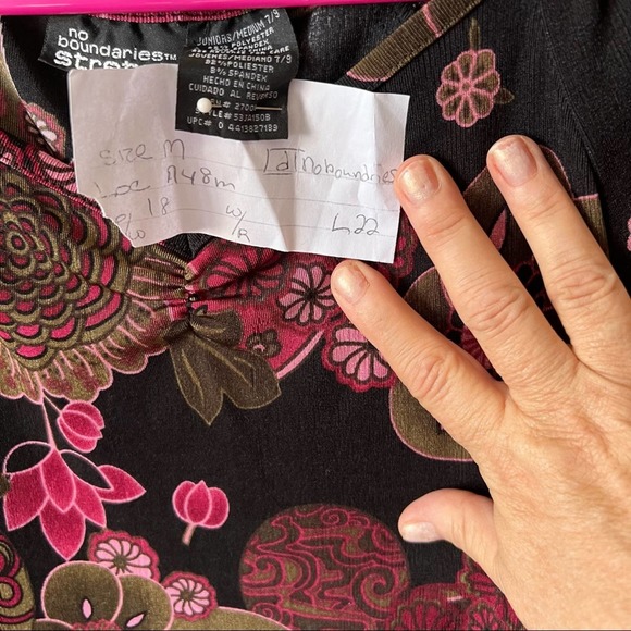 Vintage 90s y2k pink goblincore dark fairy butterfly mesh stretch top M - Picture 4 of 7